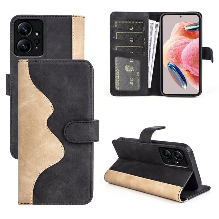 Para Xiaomi Redmi Note 12 4G Costura Horizontal Flip Leather Phone Case, For Xiaomi Redmi Note 12 4G
