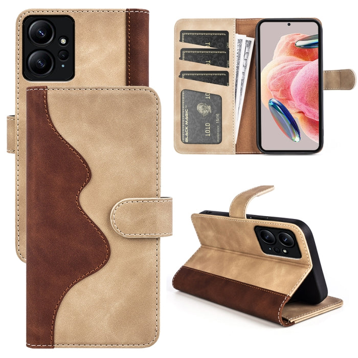 Para Xiaomi Redmi Note 12 4G Costura Horizontal Flip Leather Phone Case, For Xiaomi Redmi Note 12 4G