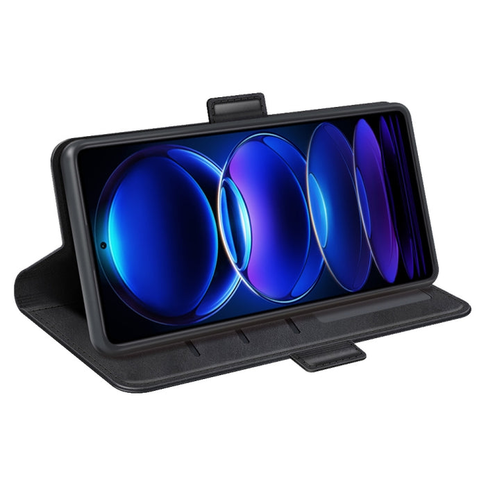 Para Xiaomi Redmi Note 12 Pro 5G Global Doble lado Hebilla magnética Funda de cuero con tapa horizontal para teléfono, For Xiaomi Redmi Note 12 Pro 5G Global
