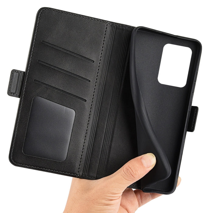 Para Xiaomi Redmi Note 12 Pro 5G Global Doble lado Hebilla magnética Funda de cuero con tapa horizontal para teléfono, For Xiaomi Redmi Note 12 Pro 5G Global