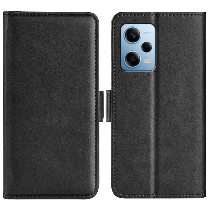 Para Xiaomi Redmi Note 12 Pro 5G Global Doble lado Hebilla magnética Funda de cuero con tapa horizontal para teléfono, For Xiaomi Redmi Note 12 Pro 5G Global