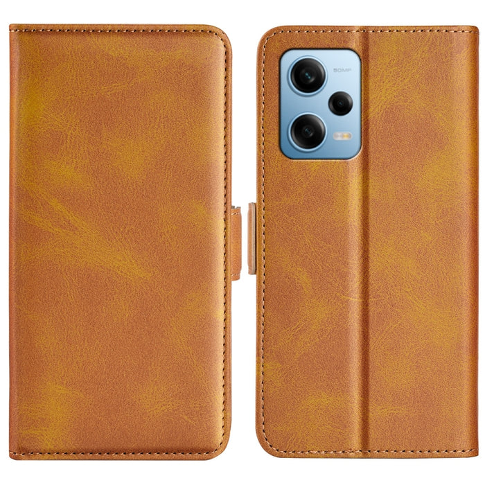 Para Xiaomi Redmi Note 12 Pro 5G Global Doble lado Hebilla magnética Funda de cuero con tapa horizontal para teléfono, For Xiaomi Redmi Note 12 Pro 5G Global