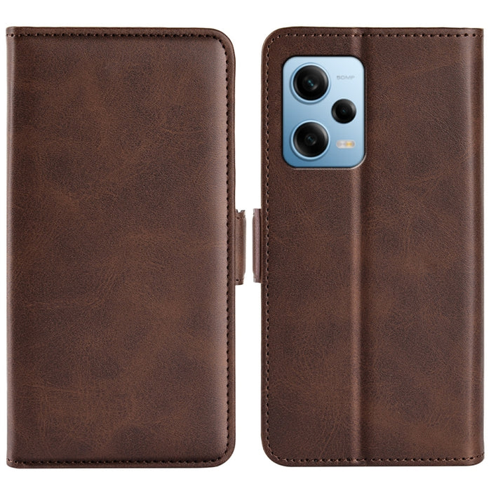 Para Xiaomi Redmi Note 12 Pro 5G Global Doble lado Hebilla magnética Funda de cuero con tapa horizontal para teléfono, For Xiaomi Redmi Note 12 Pro 5G Global