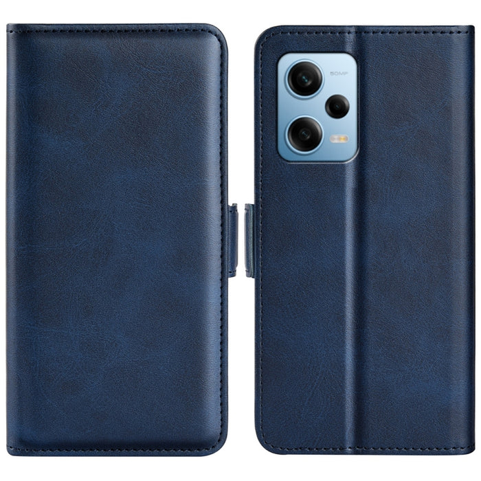 Para Xiaomi Redmi Note 12 Pro 5G Global Doble lado Hebilla magnética Funda de cuero con tapa horizontal para teléfono, For Xiaomi Redmi Note 12 Pro 5G Global