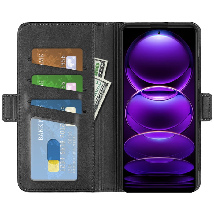 Para Xiaomi Redmi Note 12 Pro + Funda de cuero con tapa horizontal con hebilla magnética de doble cara, For Xiaomi Redmi Note 12 Pro+