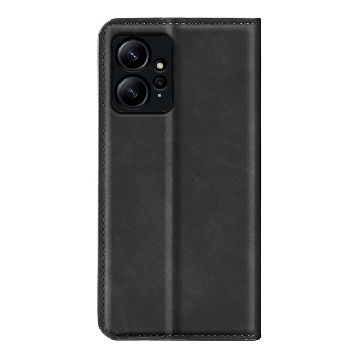 Para Xiaomi Redmi Note 12 4G Funda de teléfono de cuero con succión magnética de piel retro global, For Xiaomi Redmi Note 12 4G Global