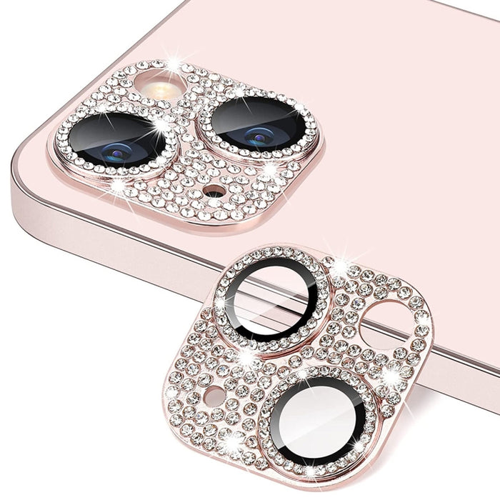 Para iPhone 13/13 mini ENKAY Hat-Prince Blink Diamond Lente de cámara Película de vidrio templado de aleación de aluminio, For iPhone 13 / 13 mini