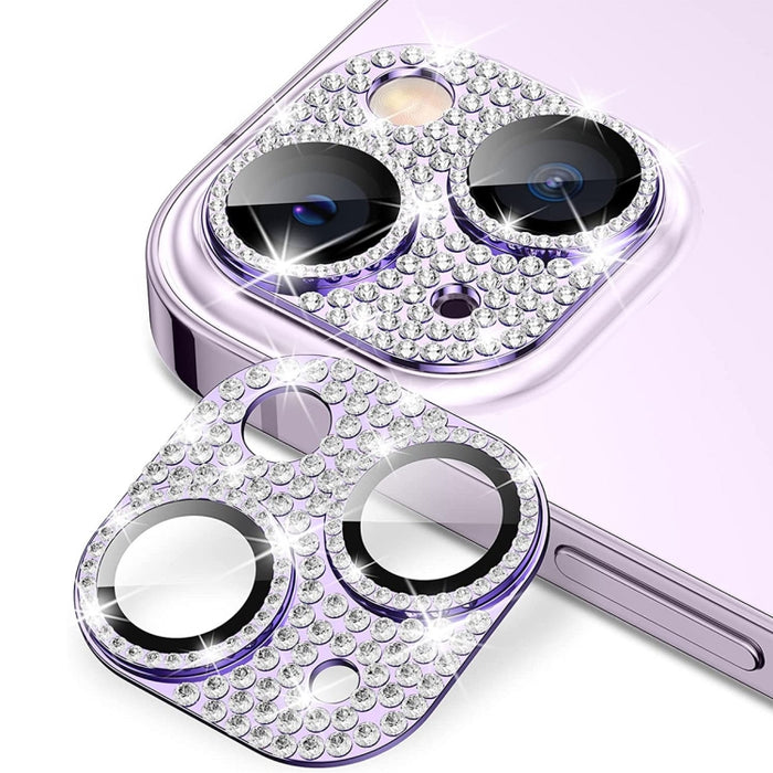 Para iPhone 13/13 mini ENKAY Hat-Prince Blink Diamond Lente de cámara Película de vidrio templado de aleación de aluminio, For iPhone 13 / 13 mini