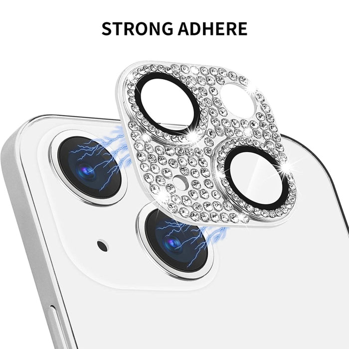 Para iPhone 13/13 mini ENKAY Hat-Prince Blink Diamond Lente de cámara Película de vidrio templado de aleación de aluminio, For iPhone 13 / 13 mini