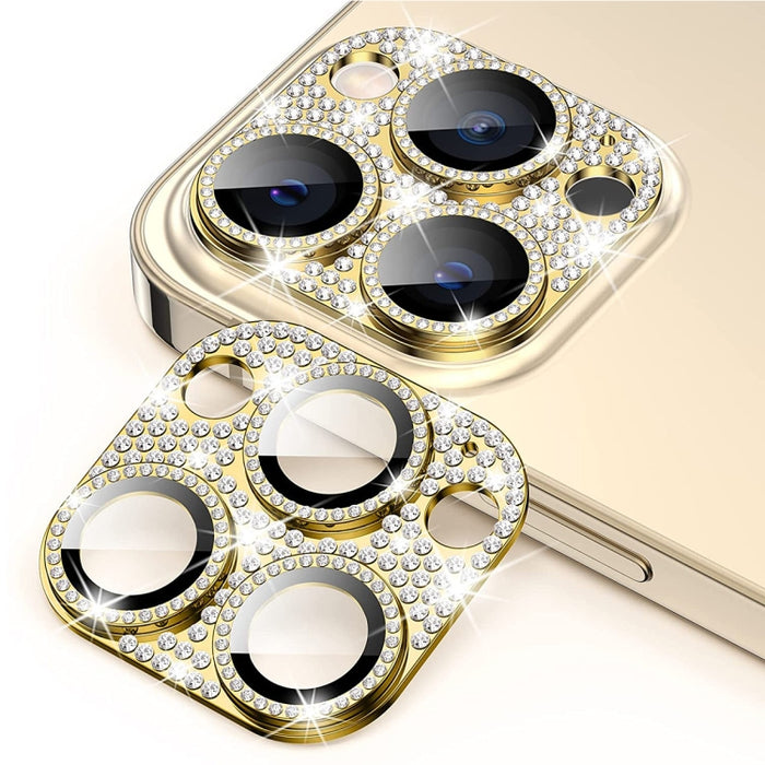 Para iPhone 14 Pro / 14 Pro Max ENKAY Hat-Prince Blink Diamond Lente de cámara Película de vidrio templado de aleación de aluminio, For iPhone 14 Pro / 14 Pro Max