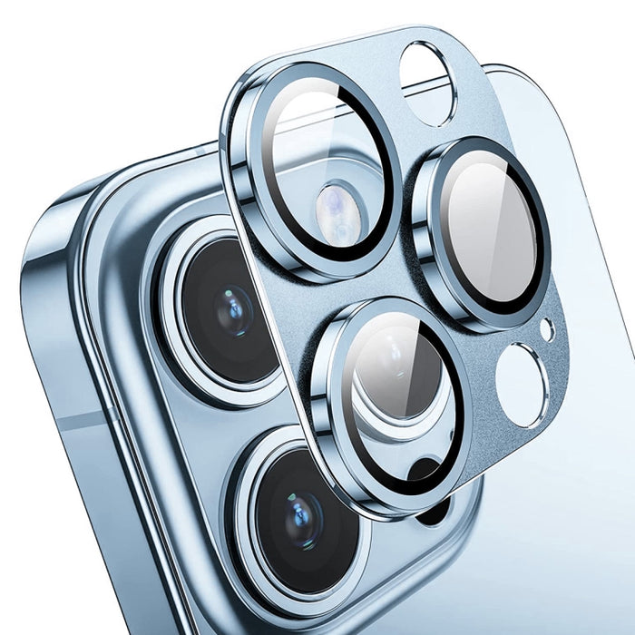 Para iPhone 13 Pro / 13 Pro Max ENKAY Hat-Prince Lente de cámara antirreflejo Película de vidrio templado de aleación de aluminio, For iPhone 13 Pro / 13 Pro Max