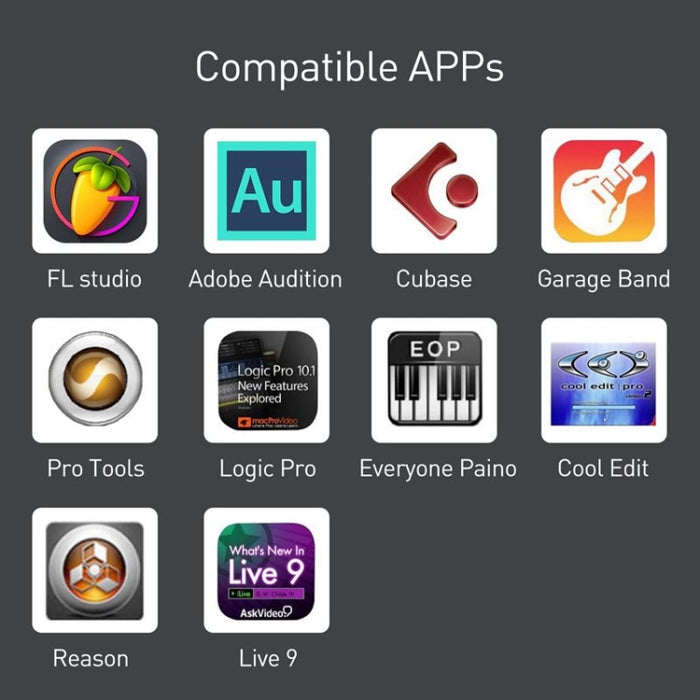 Cable multifuncional de carga y OTG para instrumento de música electrónica, 1m, 8 pines a USB + MIDI, Compatible con iOS 10-14