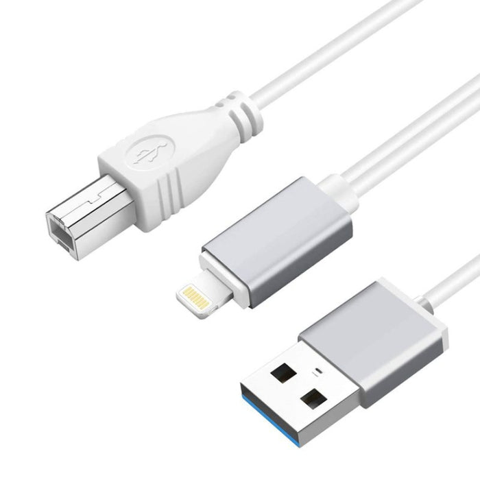 Cable multifuncional de carga y OTG para instrumento de música electrónica, 1m, 8 pines a USB + MIDI, Compatible con iOS 10-14