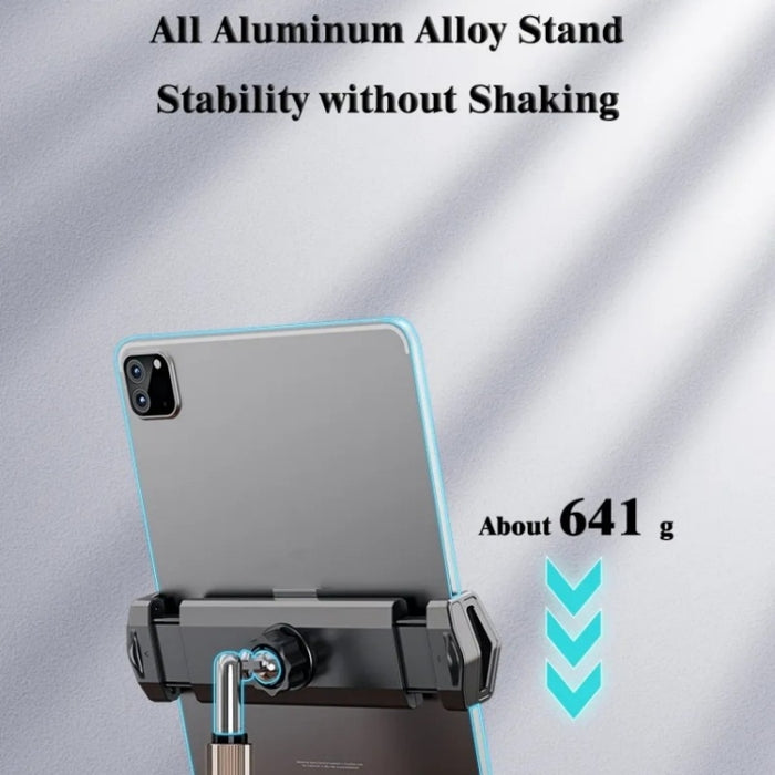 Boneruy P21 soporte de escritorio para tableta de teléfono giratorio ajustable de elevación, P21
