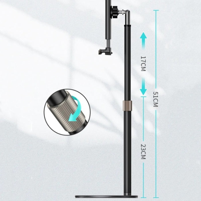 Boneruy P21 soporte de escritorio para tableta de teléfono giratorio ajustable de elevación, P21
