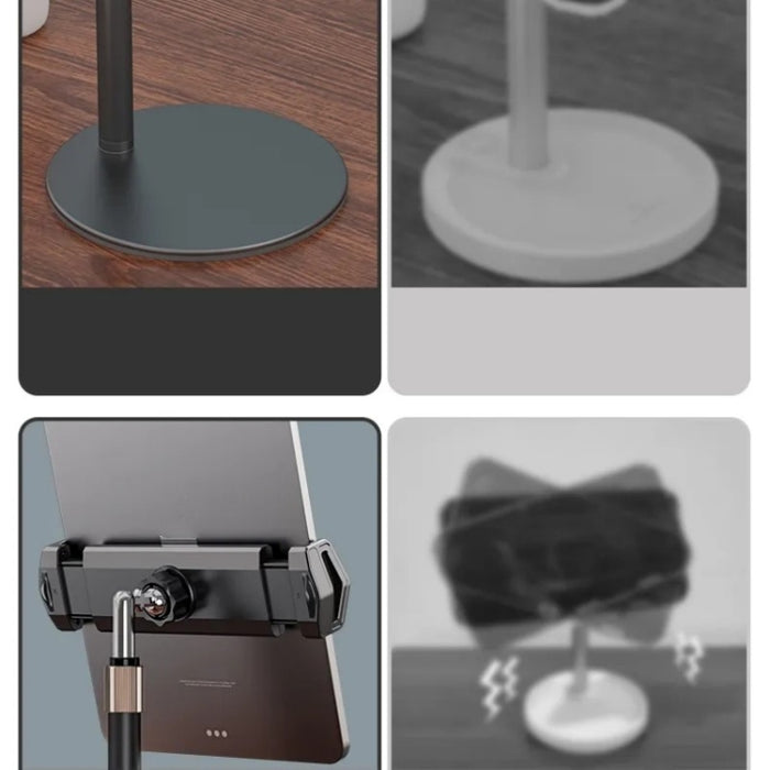 Boneruy P21 soporte de escritorio para tableta de teléfono giratorio ajustable de elevación, P21