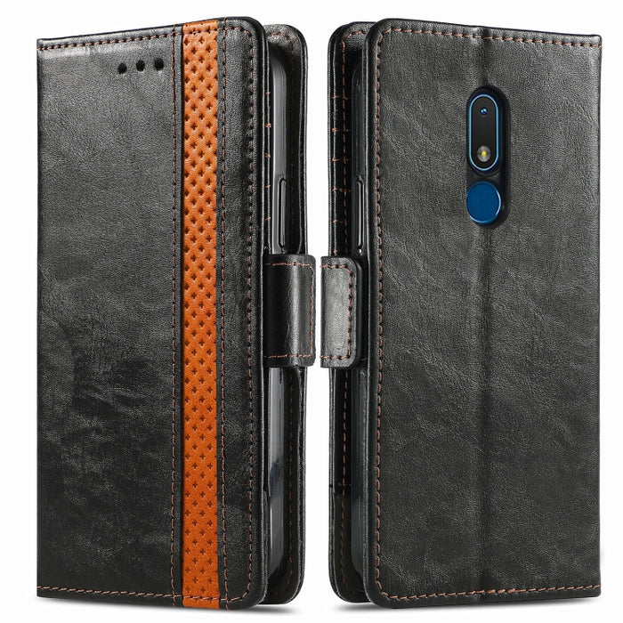 CaseNeo Estuche de cuero para teléfono con doble hebilla magnética empalmada, For Nokia C3, For OnePlus Nord CE 3 Lite, For OPPO Find X6 Pro, For OPPO Find X6, For Redmi Note 12 Turbo, For Nokia C32