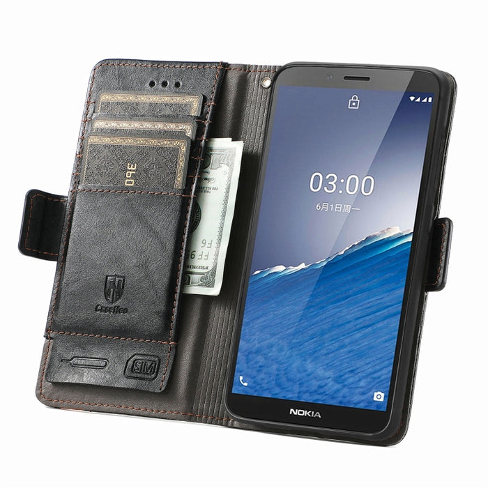 CaseNeo Estuche de cuero para teléfono con doble hebilla magnética empalmada, For Nokia C3, For OnePlus Nord CE 3 Lite, For OPPO Find X6 Pro, For OPPO Find X6, For Redmi Note 12 Turbo, For Nokia C32