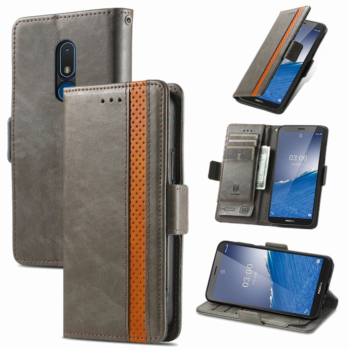 CaseNeo Estuche de cuero para teléfono con doble hebilla magnética empalmada, For Nokia C3, For OnePlus Nord CE 3 Lite, For OPPO Find X6 Pro, For OPPO Find X6, For Redmi Note 12 Turbo, For Nokia C32