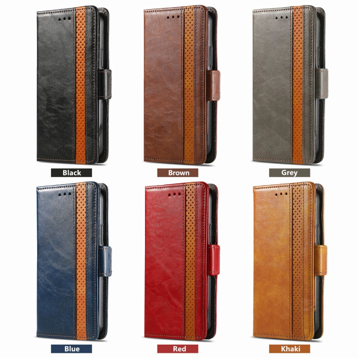 CaseNeo Estuche de cuero para teléfono con doble hebilla magnética empalmada, For Nokia C3, For OnePlus Nord CE 3 Lite, For OPPO Find X6 Pro, For OPPO Find X6, For Redmi Note 12 Turbo, For Nokia C32