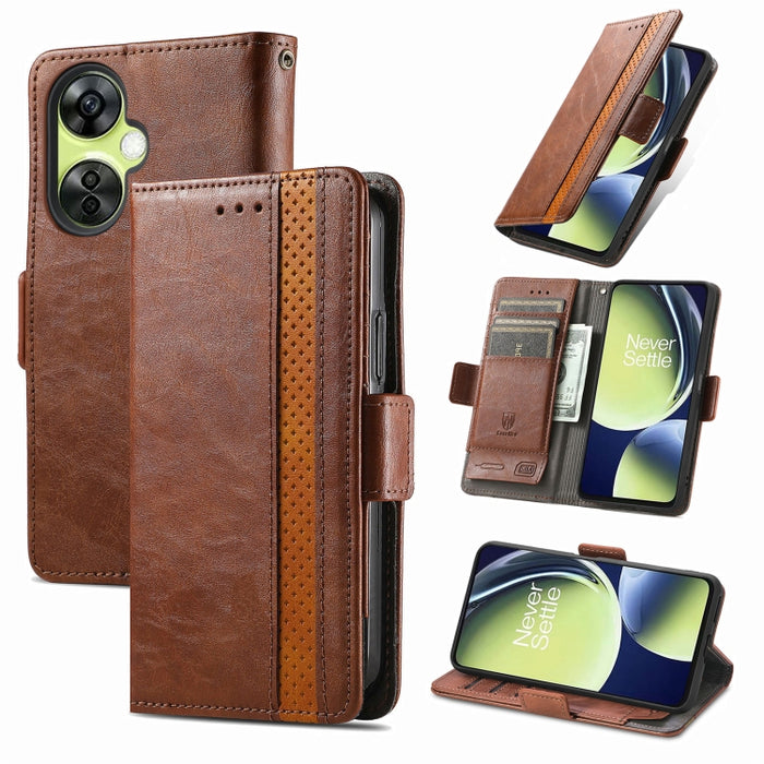 CaseNeo Estuche de cuero para teléfono con doble hebilla magnética empalmada, For Nokia C3, For OnePlus Nord CE 3 Lite, For OPPO Find X6 Pro, For OPPO Find X6, For Redmi Note 12 Turbo, For Nokia C32