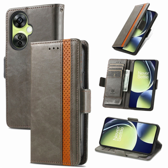 CaseNeo Estuche de cuero para teléfono con doble hebilla magnética empalmada, For Nokia C3, For OnePlus Nord CE 3 Lite, For OPPO Find X6 Pro, For OPPO Find X6, For Redmi Note 12 Turbo, For Nokia C32