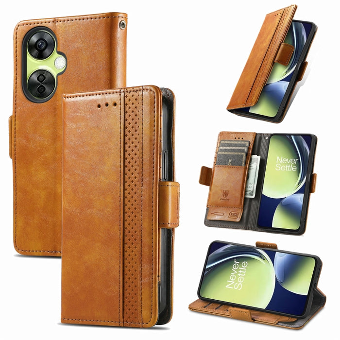 CaseNeo Estuche de cuero para teléfono con doble hebilla magnética empalmada, For Nokia C3, For OnePlus Nord CE 3 Lite, For OPPO Find X6 Pro, For OPPO Find X6, For Redmi Note 12 Turbo, For Nokia C32