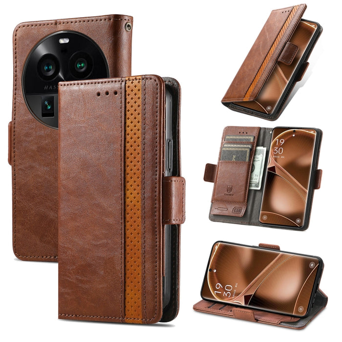 CaseNeo Estuche de cuero para teléfono con doble hebilla magnética empalmada, For Nokia C3, For OnePlus Nord CE 3 Lite, For OPPO Find X6 Pro, For OPPO Find X6, For Redmi Note 12 Turbo, For Nokia C32