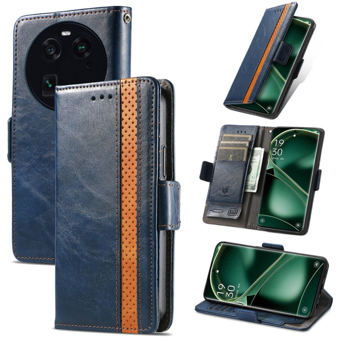 CaseNeo Estuche de cuero para teléfono con doble hebilla magnética empalmada, For Nokia C3, For OnePlus Nord CE 3 Lite, For OPPO Find X6 Pro, For OPPO Find X6, For Redmi Note 12 Turbo, For Nokia C32