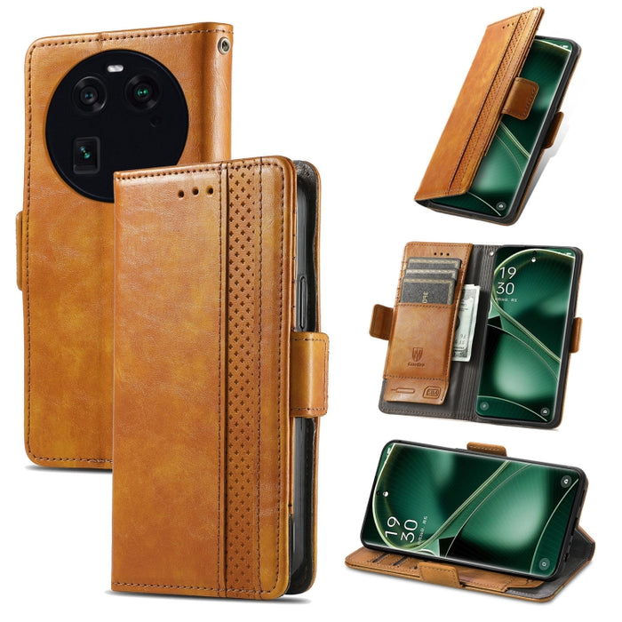CaseNeo Estuche de cuero para teléfono con doble hebilla magnética empalmada, For Nokia C3, For OnePlus Nord CE 3 Lite, For OPPO Find X6 Pro, For OPPO Find X6, For Redmi Note 12 Turbo, For Nokia C32