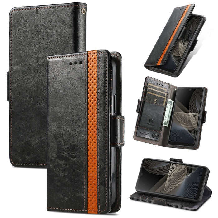 CaseNeo Estuche de cuero para teléfono con doble hebilla magnética empalmada, For Nokia C3, For OnePlus Nord CE 3 Lite, For OPPO Find X6 Pro, For OPPO Find X6, For Redmi Note 12 Turbo, For Nokia C32
