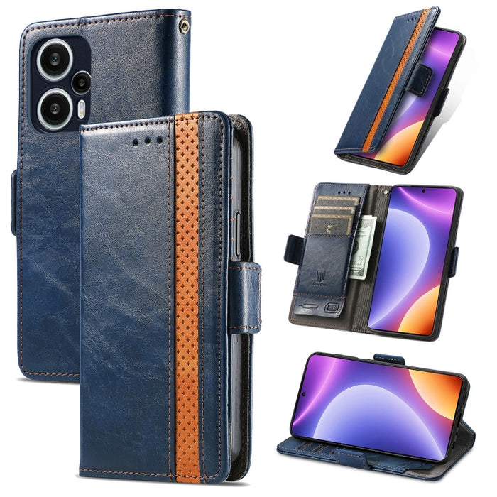 CaseNeo Estuche de cuero para teléfono con doble hebilla magnética empalmada, For Nokia C3, For OnePlus Nord CE 3 Lite, For OPPO Find X6 Pro, For OPPO Find X6, For Redmi Note 12 Turbo, For Nokia C32