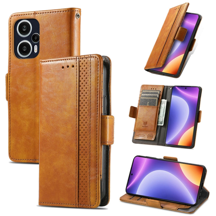 CaseNeo Estuche de cuero para teléfono con doble hebilla magnética empalmada, For Nokia C3, For OnePlus Nord CE 3 Lite, For OPPO Find X6 Pro, For OPPO Find X6, For Redmi Note 12 Turbo, For Nokia C32