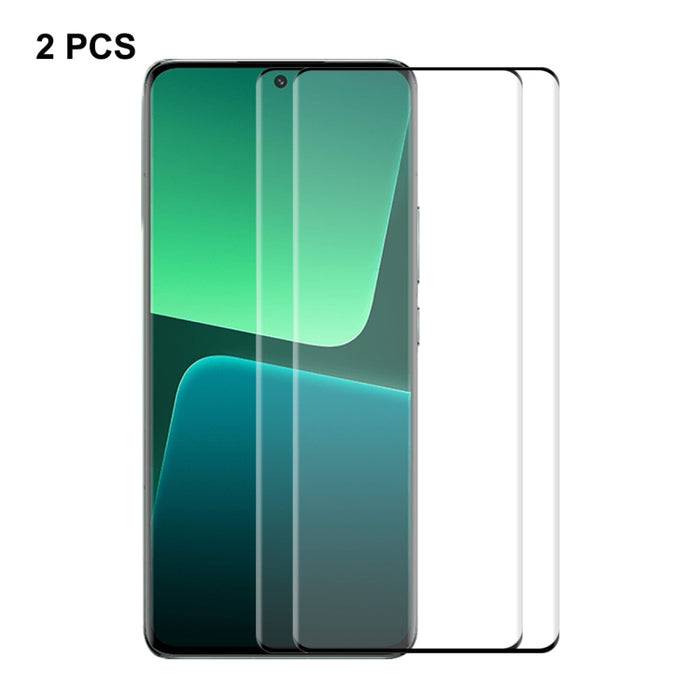 Para Xiaomi 13 Pro / 13 Ultra ENKAY Hat-Prince Heat Bending Side Glue Película completa de vidrio templado, For Xiaomi 13 Pro / 13 Ultra(1pcs), For Xiaomi 13 Pro / 13 Ultra(2pcs), For Xiaomi 13 Pro / 13 Ultra(5pcs)