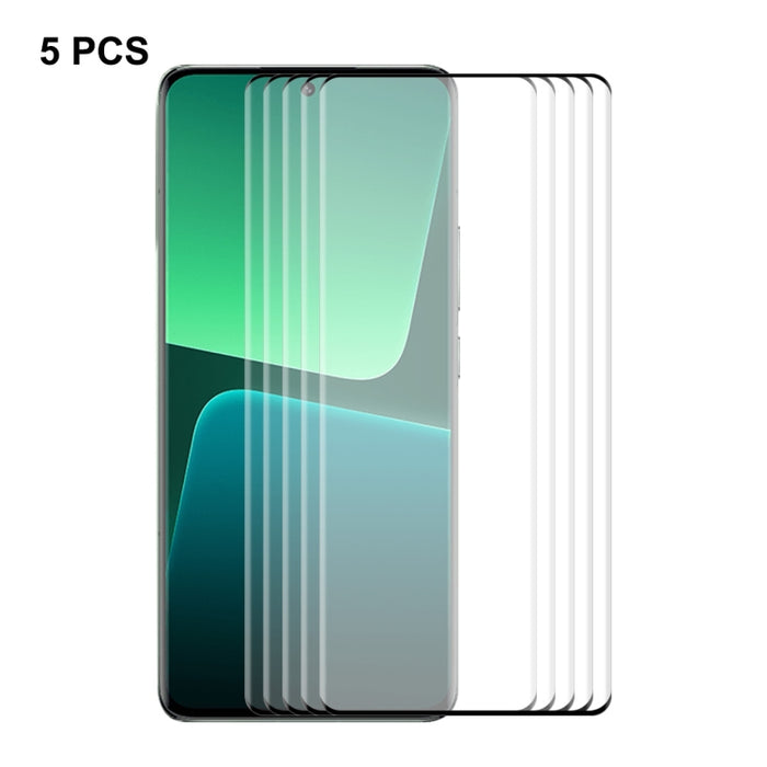 Para Xiaomi 13 Pro / 13 Ultra ENKAY Hat-Prince Heat Bending Side Glue Película completa de vidrio templado, For Xiaomi 13 Pro / 13 Ultra(1pcs), For Xiaomi 13 Pro / 13 Ultra(2pcs), For Xiaomi 13 Pro / 13 Ultra(5pcs)