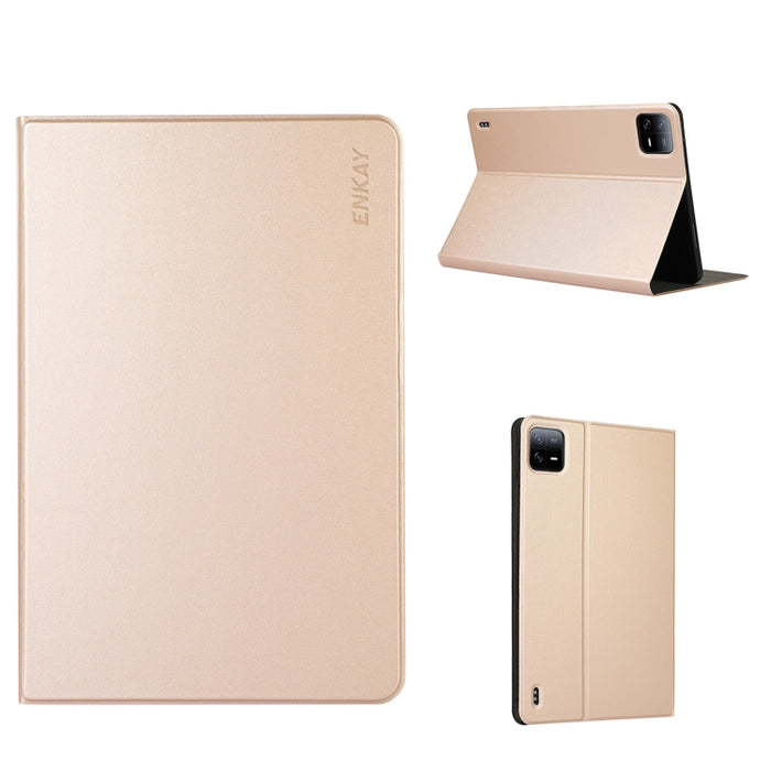 Para Xiaomi Pad 6 / Pad 6 Pro ENKAY Funda de cuero con soporte para tableta inteligente, For Xiaomi Pad 6 / Pad 6 Pro