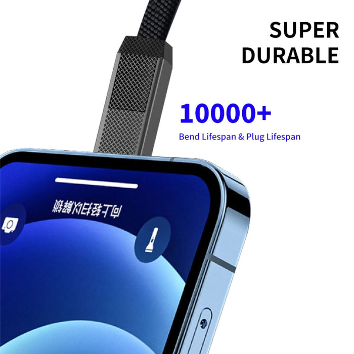 ENKAY ENK-CB134 4 en 1 60W USB-A / Tipo-C a 8 pines / Tipo-C Cable de datos de carga rápida magnético trenzado de nylon, 0.15m, 1.2m