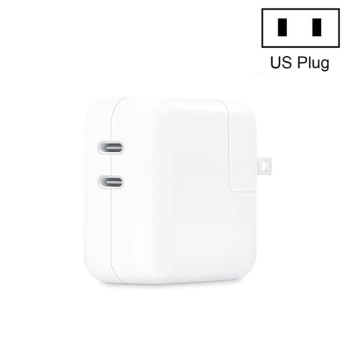 Cargador de puerto dual 35W PD3.0 USB-C / Type-C para la serie iPhone / iPad, US Plug, EU Plug