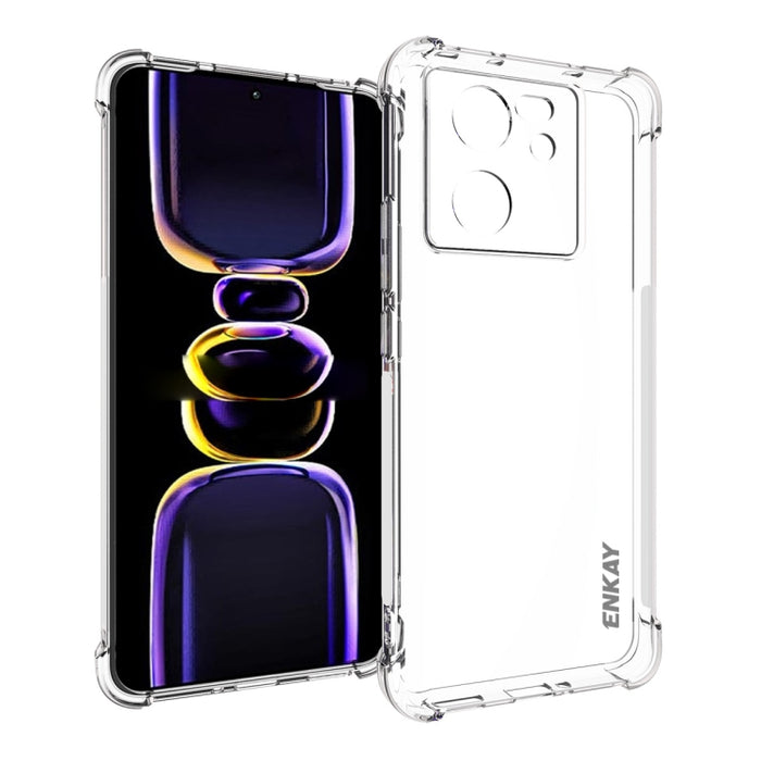 ENKAY Hat-Prince Funda transparente de TPU a prueba de golpes para teléfono, For Xiaomi 17T Pro5G, For Redmi 15a 5G, For Xiaomi 17T, For Xiaomi 17 Ultra, For Redmi Note 15 Pro 4G Global 163.2mm, For Redmi K90, For Redmi K90 Pro Max                     ...