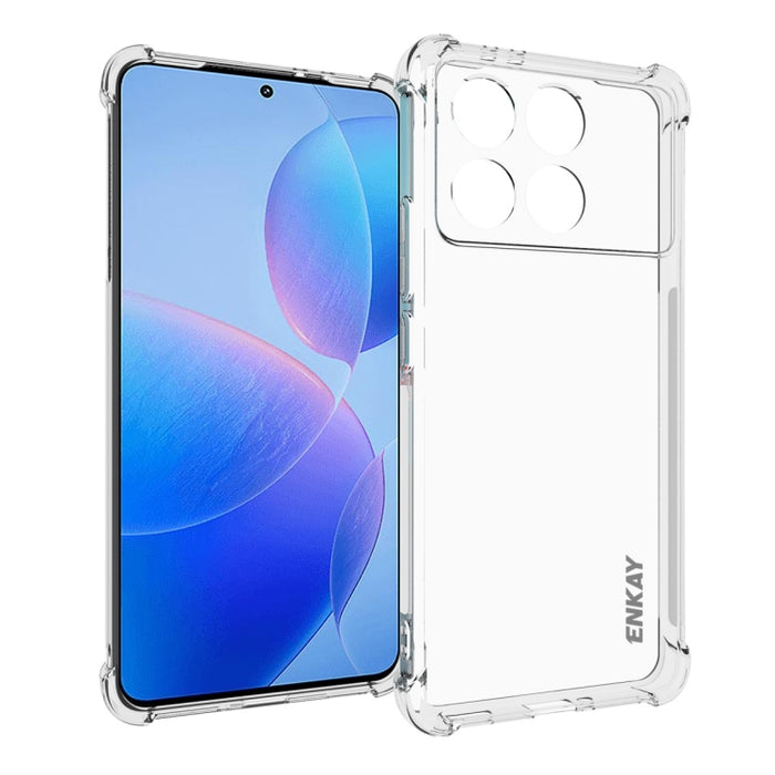 ENKAY Hat-Prince Funda transparente de TPU a prueba de golpes para teléfono, For Xiaomi 17T Pro5G, For Redmi 15a 5G, For Xiaomi 17T, For Xiaomi 17 Ultra, For Redmi Note 15 Pro 4G Global 163.2mm, For Redmi K90, For Redmi K90 Pro Max                     ...