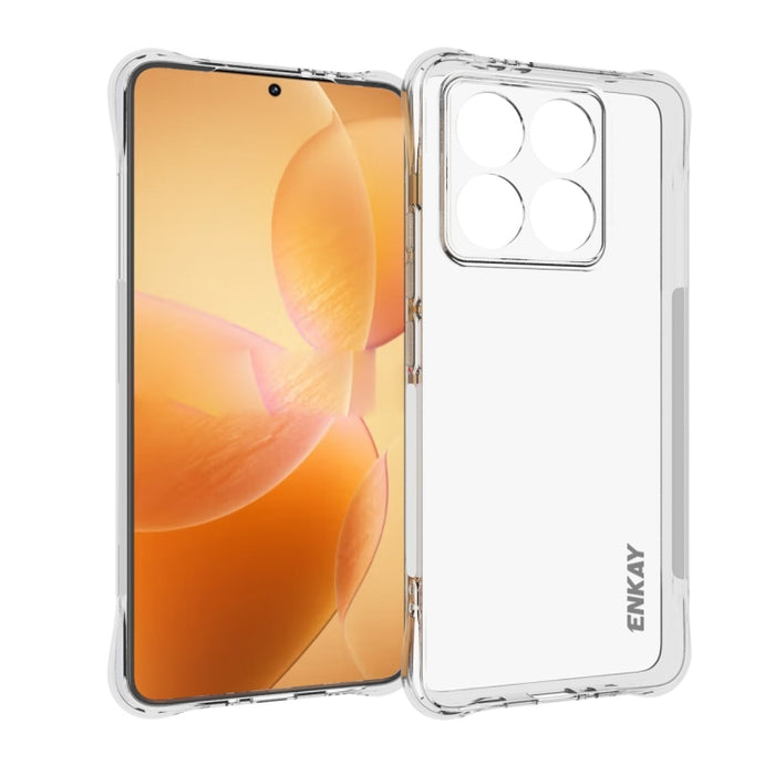 ENKAY Hat-Prince Funda transparente de TPU a prueba de golpes para teléfono, For Xiaomi 17T Pro5G, For Redmi 15a 5G, For Xiaomi 17T, For Xiaomi 17 Ultra, For Redmi Note 15 Pro 4G Global 163.2mm, For Redmi K90, For Redmi K90 Pro Max                     ...