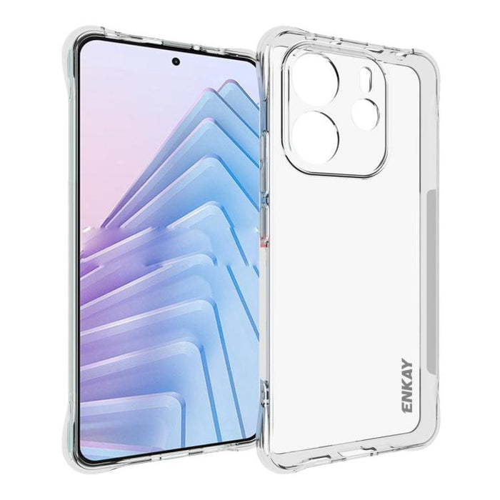 ENKAY Hat-Prince Funda transparente de TPU a prueba de golpes para teléfono, For Xiaomi 17T Pro5G, For Redmi 15a 5G, For Xiaomi 17T, For Xiaomi 17 Ultra, For Redmi Note 15 Pro 4G Global 163.2mm, For Redmi K90, For Redmi K90 Pro Max                     ...