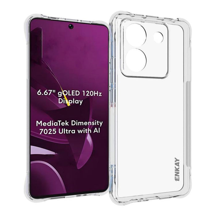 ENKAY Hat-Prince Funda transparente de TPU a prueba de golpes para teléfono, For Xiaomi 17T Pro5G, For Redmi 15a 5G, For Xiaomi 17T, For Xiaomi 17 Ultra, For Redmi Note 15 Pro 4G Global 163.2mm, For Redmi K90, For Redmi K90 Pro Max                     ...