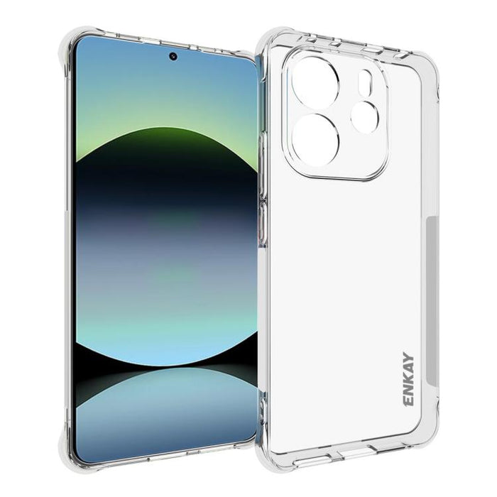 ENKAY Hat-Prince Funda transparente de TPU a prueba de golpes para teléfono, For Xiaomi 17T Pro5G, For Redmi 15a 5G, For Xiaomi 17T, For Xiaomi 17 Ultra, For Redmi Note 15 Pro 4G Global 163.2mm, For Redmi K90, For Redmi K90 Pro Max                     ...