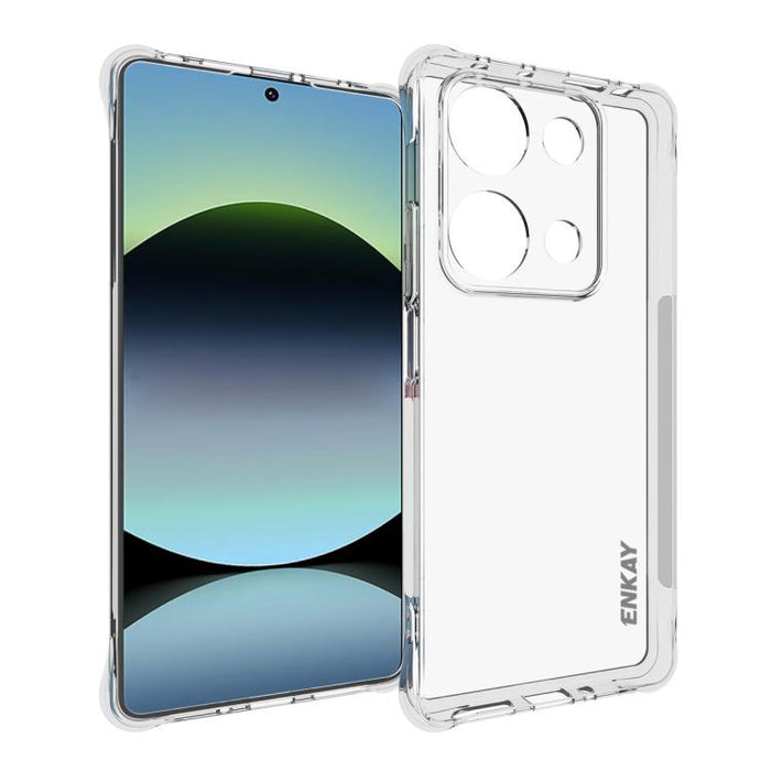 ENKAY Hat-Prince Funda transparente de TPU a prueba de golpes para teléfono, For Xiaomi 17T Pro5G, For Redmi 15a 5G, For Xiaomi 17T, For Xiaomi 17 Ultra, For Redmi Note 15 Pro 4G Global 163.2mm, For Redmi K90, For Redmi K90 Pro Max                     ...