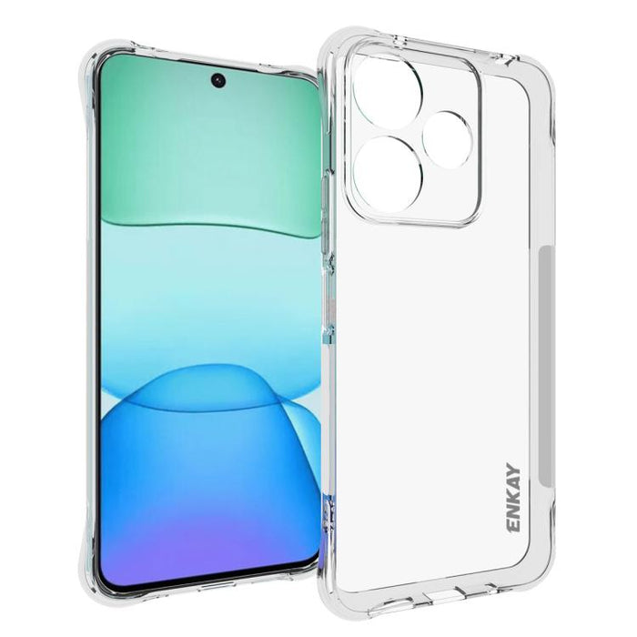 ENKAY Hat-Prince Funda transparente de TPU a prueba de golpes para teléfono, For Xiaomi 17T Pro5G, For Redmi 15a 5G, For Xiaomi 17T, For Xiaomi 17 Ultra, For Redmi Note 15 Pro 4G Global 163.2mm, For Redmi K90, For Redmi K90 Pro Max                     ...
