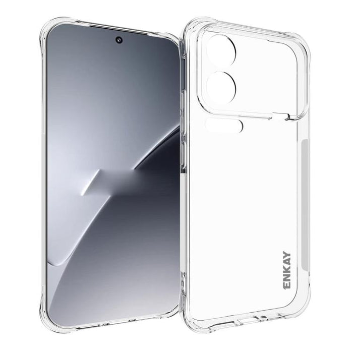 ENKAY Hat-Prince Funda transparente de TPU a prueba de golpes para teléfono, For Xiaomi 17T Pro5G, For Redmi 15a 5G, For Xiaomi 17T, For Xiaomi 17 Ultra, For Redmi Note 15 Pro 4G Global 163.2mm, For Redmi K90, For Redmi K90 Pro Max                     ...