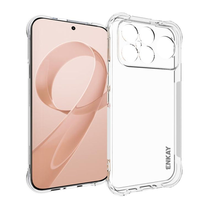 ENKAY Hat-Prince Funda transparente de TPU a prueba de golpes para teléfono, For Xiaomi 17T Pro5G, For Redmi 15a 5G, For Xiaomi 17T, For Xiaomi 17 Ultra, For Redmi Note 15 Pro 4G Global 163.2mm, For Redmi K90, For Redmi K90 Pro Max                     ...