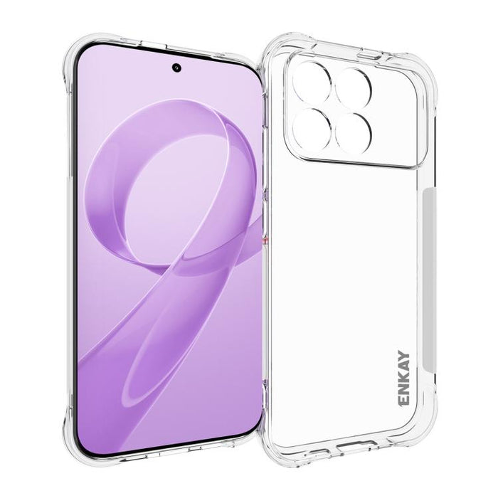 ENKAY Hat-Prince Funda transparente de TPU a prueba de golpes para teléfono, For Xiaomi 17T Pro5G, For Redmi 15a 5G, For Xiaomi 17T, For Xiaomi 17 Ultra, For Redmi Note 15 Pro 4G Global 163.2mm, For Redmi K90, For Redmi K90 Pro Max                     ...