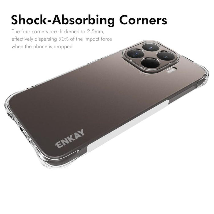 ENKAY Hat-Prince Funda transparente de TPU a prueba de golpes para teléfono, For Xiaomi 17T Pro5G, For Redmi 15a 5G, For Xiaomi 17T, For Xiaomi 17 Ultra, For Redmi Note 15 Pro 4G Global 163.2mm, For Redmi K90, For Redmi K90 Pro Max                     ...